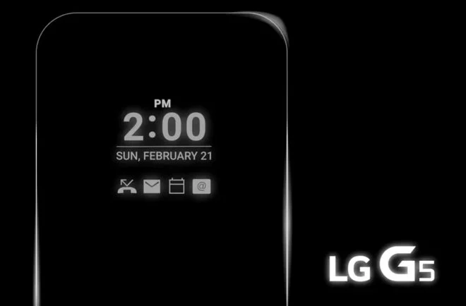 LG G5 będzie wyposażony w ciągle aktywny wyświetlacz