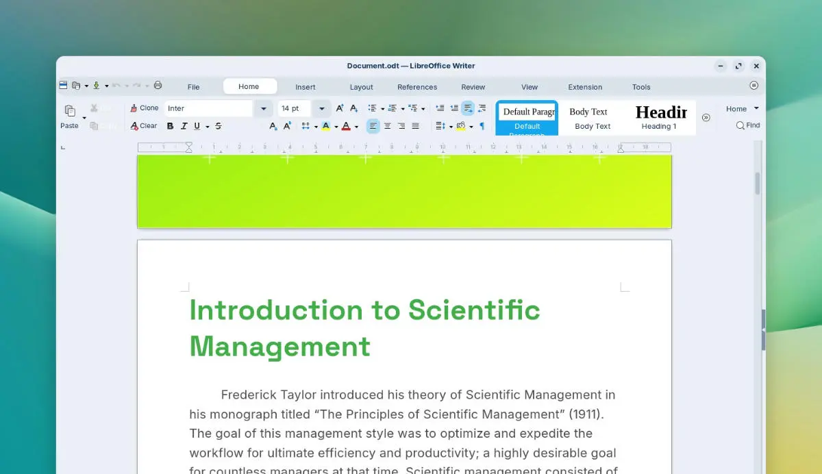 Domyślnie zainstalowany odpowiednik Microsoft Office 365.