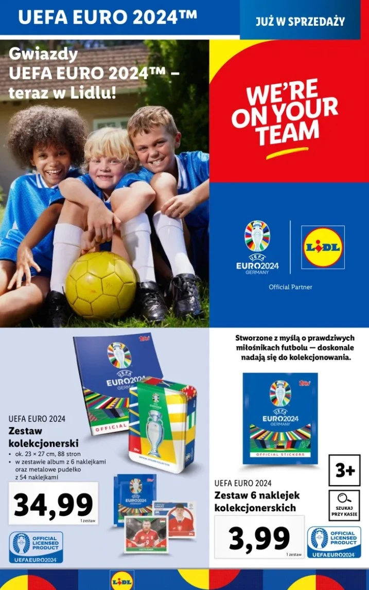 Gadżety UEFA Euro 2024 dzień ojca Lidl