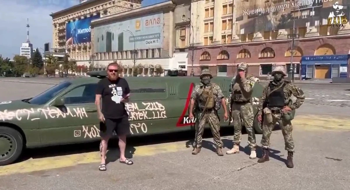Ukraińscy żołnierze wykorzystują na wojnie limuzynę