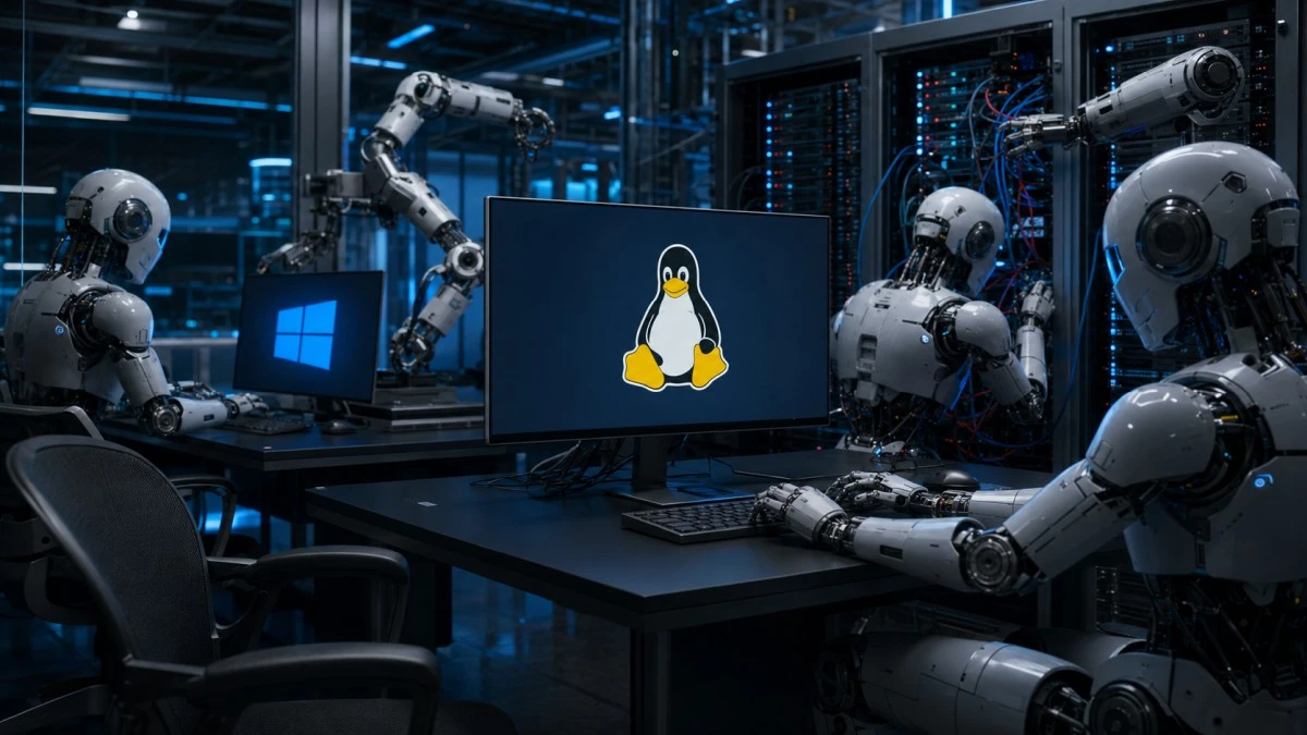 Linux przebił 10 proc. udziału w rynku? Tak, ale nie wśród ludzi