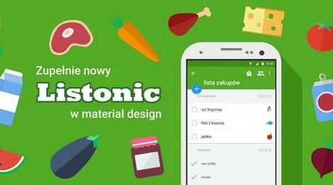 Polska aplikacja zakupowa Listonic otrzymała dużą aktualizację
