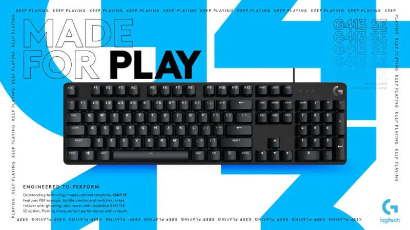 Logitech G wprowadza mechaniczne gamingowe klawiatury G413 SE i wersję TKL