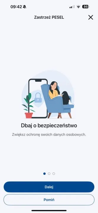 mObywatel zastrzeganie pesel t 1