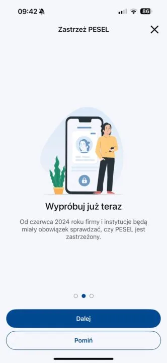 mObywatel zastrzeganie pesel t 2