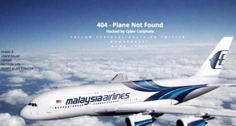 Strona Malaysia Airlines zhakowana przez Lizard Squad