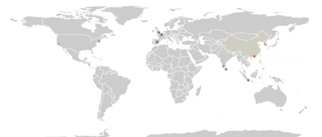 Edycje Wikipedii na wirtualnej mapie