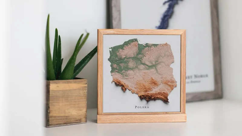 Ta topograficzna mapa Polski robi ogromne wrażenie