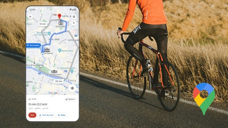 Mapy Google otrzymają ulepszoną nawigację dla rowerzystów