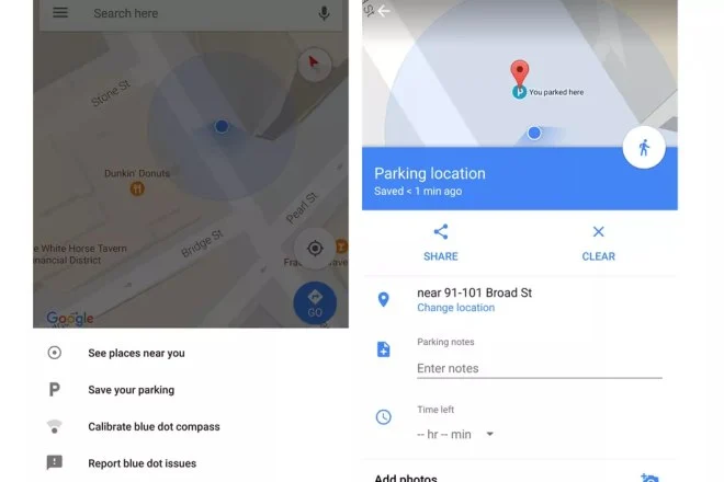Mapy Google przypomną, gdzie zaparkowaliśmy samochód