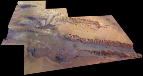 Największy kanion w Układzie Słonecznym może skrywać duży rezerwuar wody