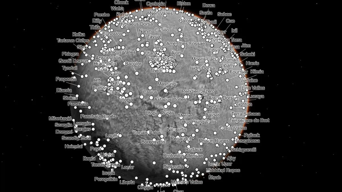 Nowa interaktywna mapa Marsa pozwala przyjrzeć się planecie, jak nigdy dotąd