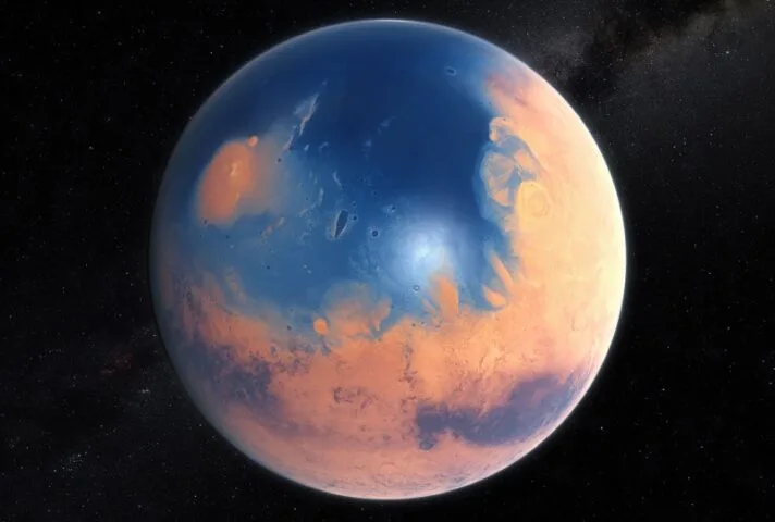 Rzeki i jeziora mogły zdobić powierzchnię Marsa za sprawą lodowych chmur