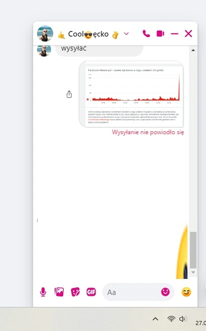 Awaria Messenger nie działa 27.06.2024