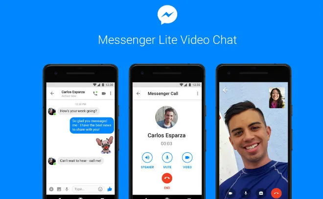 Facebook Messenger Lite otrzymuje wsparcie dla rozmów wideo