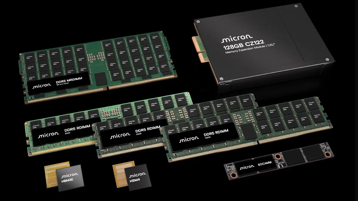 Micron prezentuje 512 GB RAM w jednej kości DDR5. AI skacze z radości