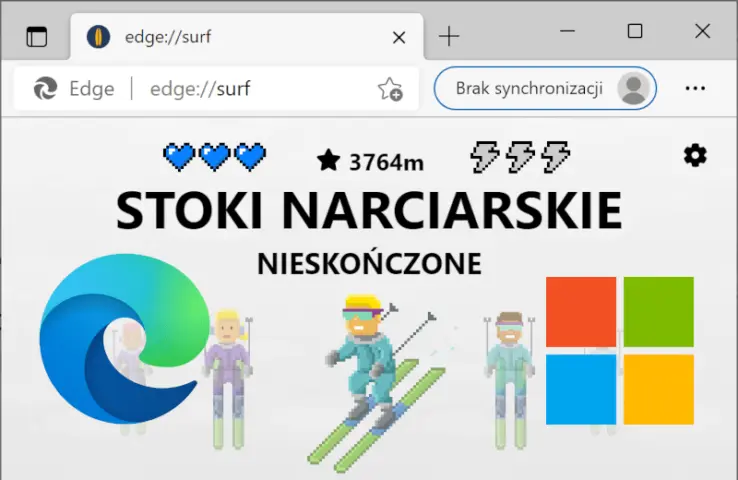 Klasyczna gra narciarska wbudowana w Microsoft Edge. Podpowiadamy, jak ją uruchomić