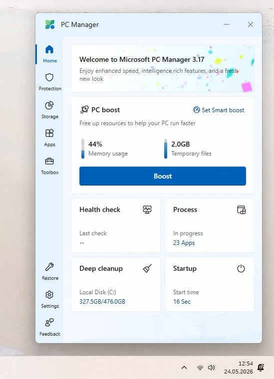 Microsoft PC Manager