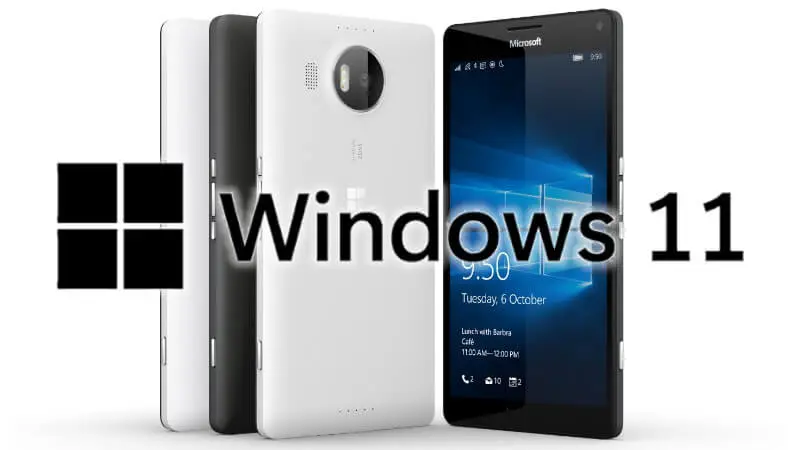 Microsoft Windows 11 uruchomiony na smartfonie Lumia 950 XL z procesorem ARM
