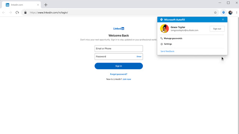 Menedżer haseł od Microsoftu przechowa także dane adresowe i płatnicze