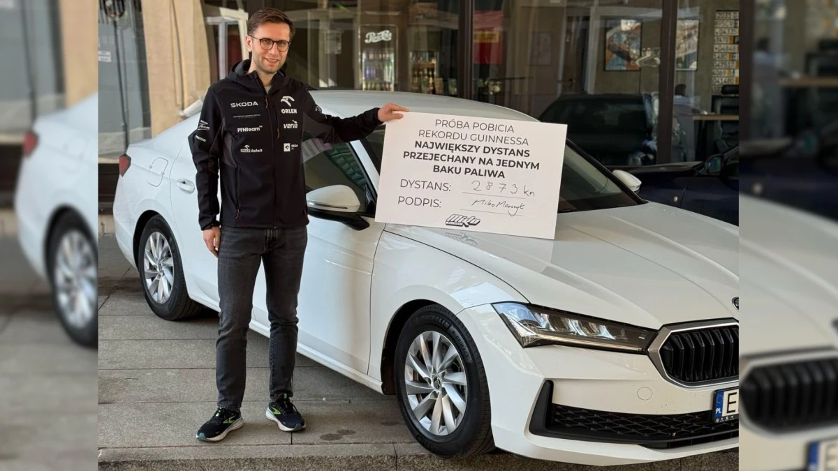 Miko Marczyk przejechał 2873 km na jednym baku. To nowy rekord