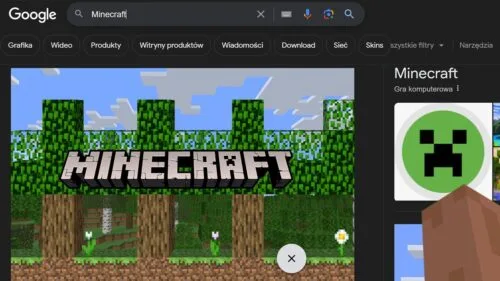Minecraft trafił do wyszukiwarki. Google z niespodzianką dla graczy