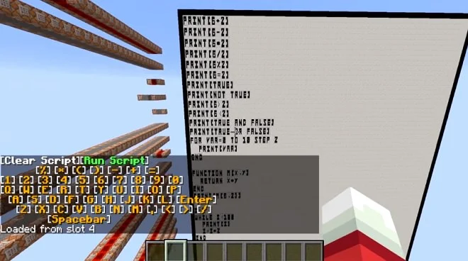 W Minecrafcie stworzono działający interpreter języka BASIC