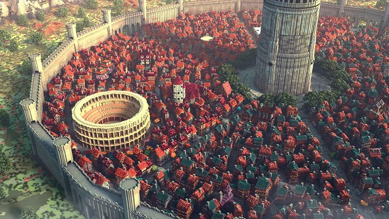 To miasto zbudowane w Minecrafcie wręcz onieśmiela. Dzięki takim projektom rozumiem fenomen tej gry