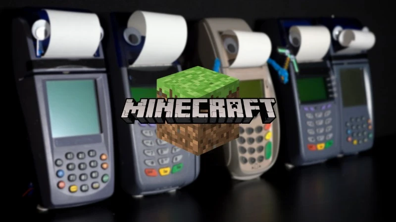 Muzyczka z Minecrafta odegrana przez terminale płatnicze (wideo)