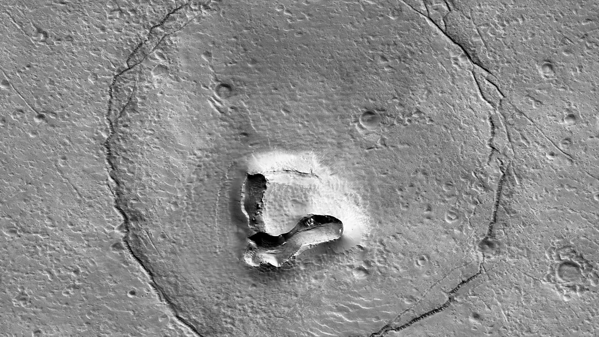 Miś na Marsie? Sonda NASA dostrzegła wyjątkowy widok