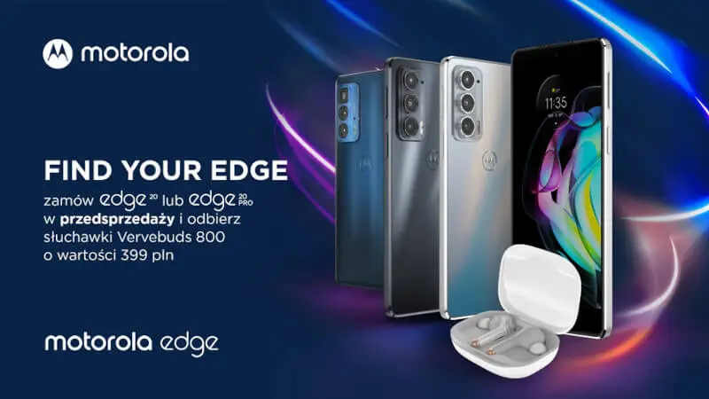 Flagowe smartfony Motorola Edge 20 Pro i Edge 20 w przedsprzedaży z niezłym gratisem