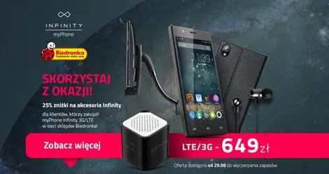 Promocja na myPhone Infinity 3G/LTE w sieci sklepów Biedronka
