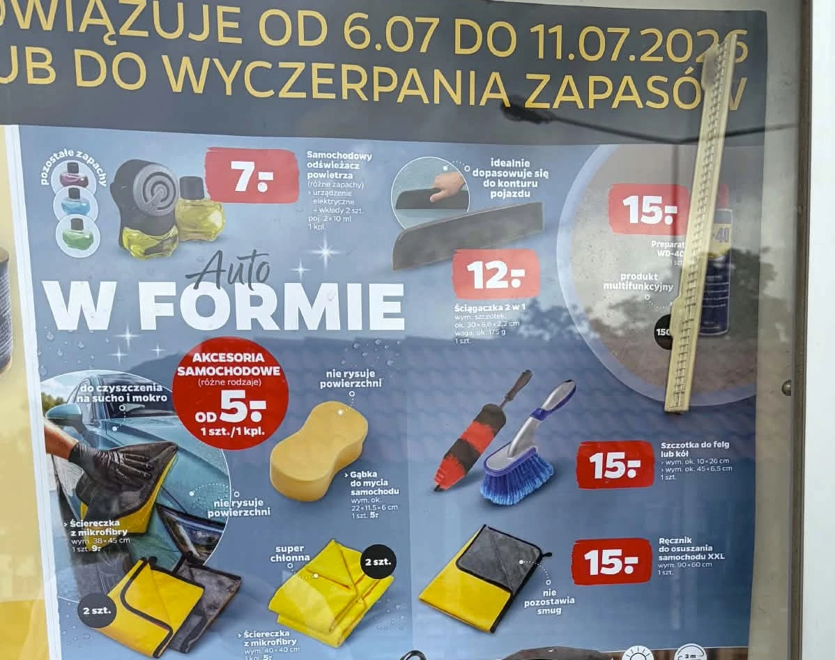 gadżety do auta Netto
