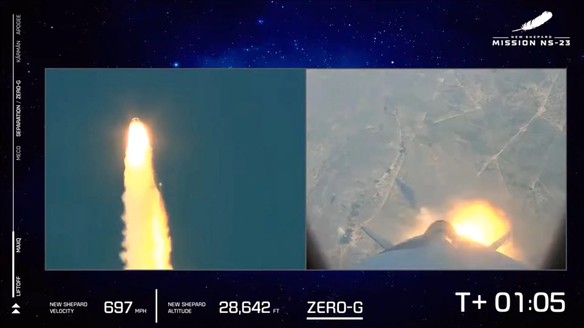 Zobacz jak rakieta od Blue Origin zapaliła się chwilę po starcie (wideo)