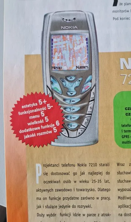 Nokia 7210 z 2002 roku