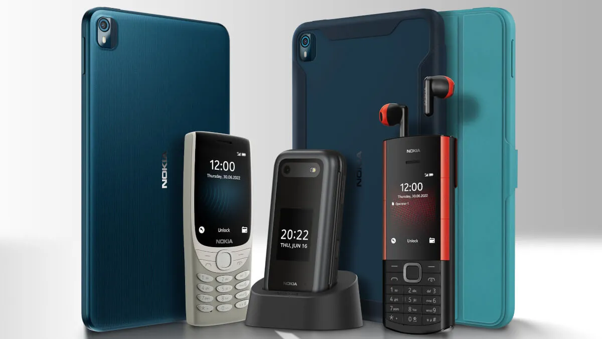 W tym telefonie Nokia schowasz i naładujesz słuchawki TWS. Pokazano też inne modele
