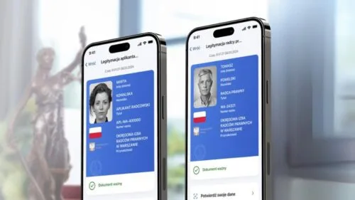 nowość w mObywatel Legitymacja radcy prawnego i aplikanta radcowskiego