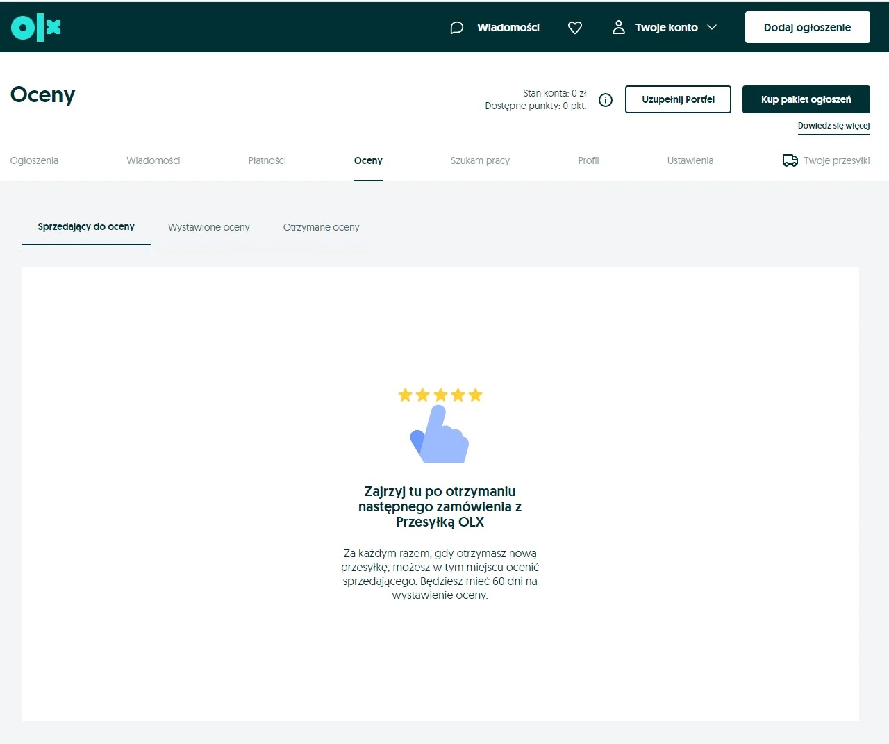 Nowy system ocen na OLX
