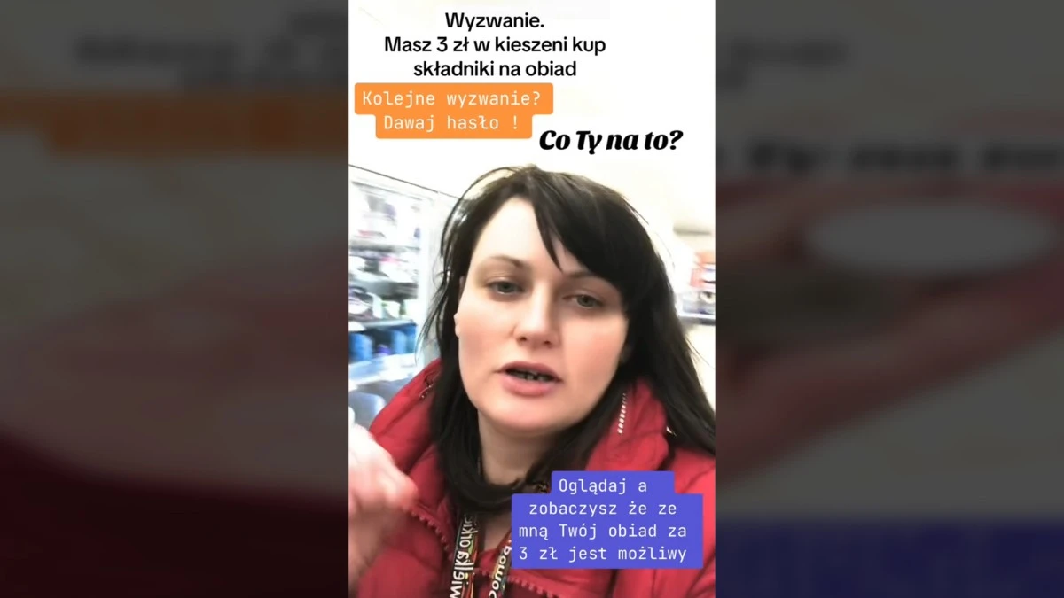 Dieta czokoszokowa jest passe. Polska tiktokerka proponuje obiady za 3 złote