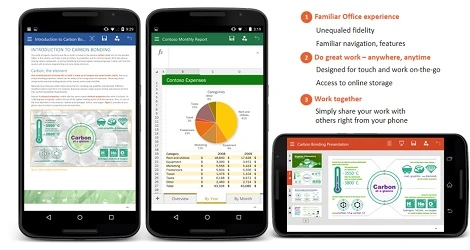 Pakiet Office na smartfony z Androidem już dostępny