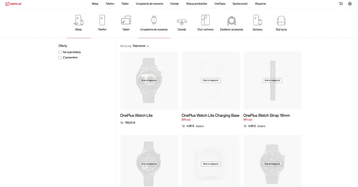 oferta sklepu oneplus 2