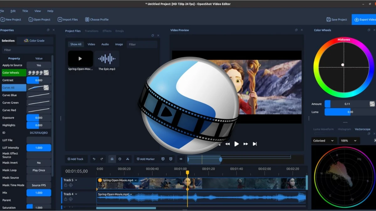 Darmowy edytor wideo dostał nagrywanie ekranu i AI. OpenShot 4.0 już jest