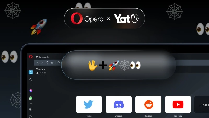 Opera od teraz obsługuje adresy URL zawierające wyłącznie Emoji