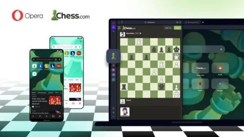 Opera otrzymała integrację z Chess.com. Wygodnie zagrasz w szachy, przeglądając Internet