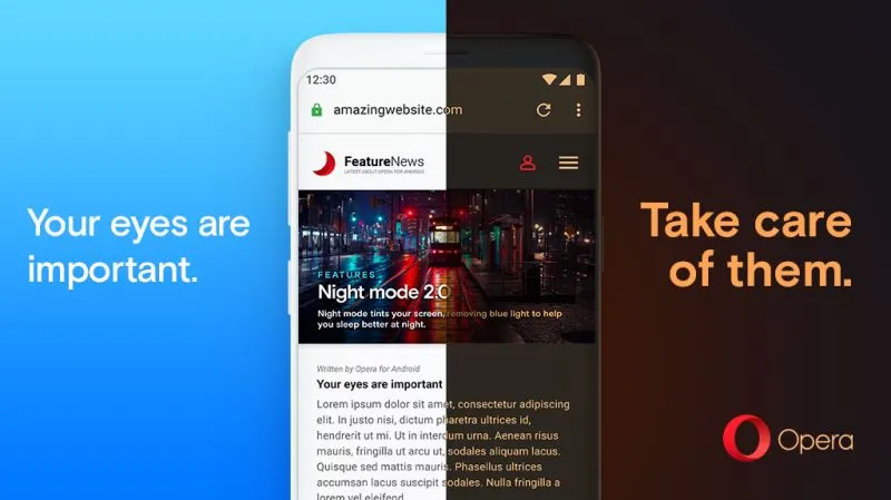 Opera 55 dla Androida zadba o Wasz wzrok i zmysł estetyki