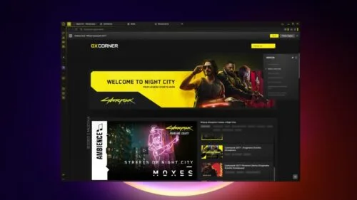 Opera GX Cyberpunk 2077