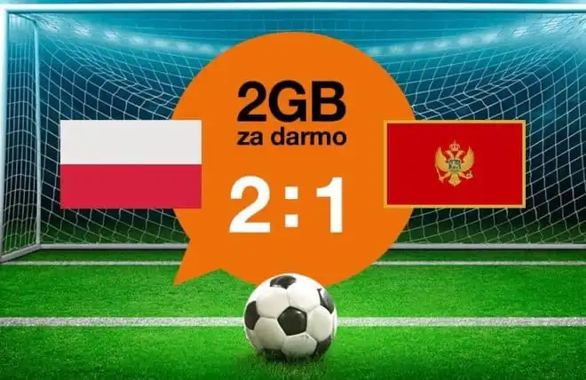 Polska wygrała mecz, więc Orange rozdaje darmowe 2 GB internetu