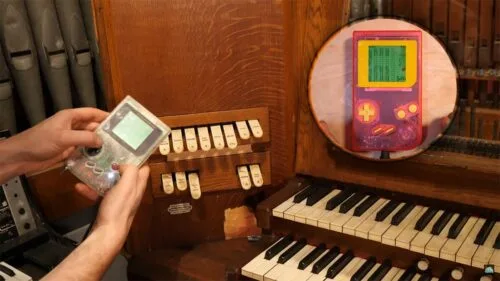 Ktoś zagrał na kościelnych organach używając konsoli Game Boy