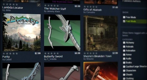 Valve rezygnuje z płatnych modów na Steamie