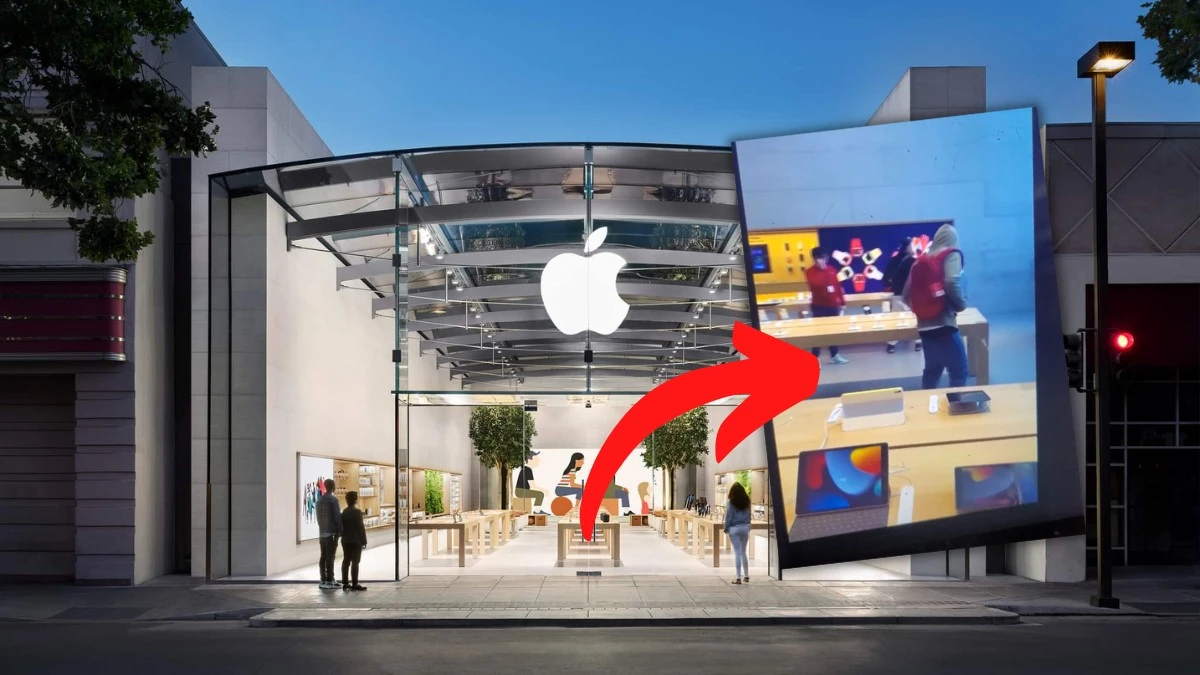 Sklep Apple okradziony na oczach personelu i klientów. Nikt nie reagował (wideo)